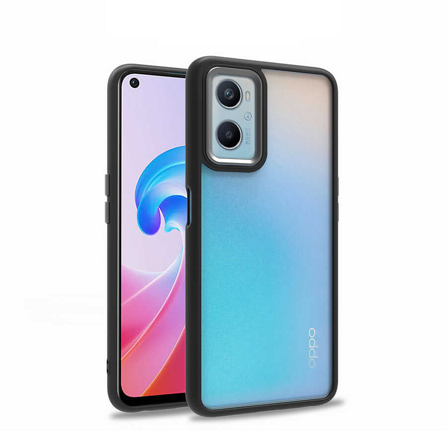 Oppo A76 Kılıf Zore Flora Kapak Lila