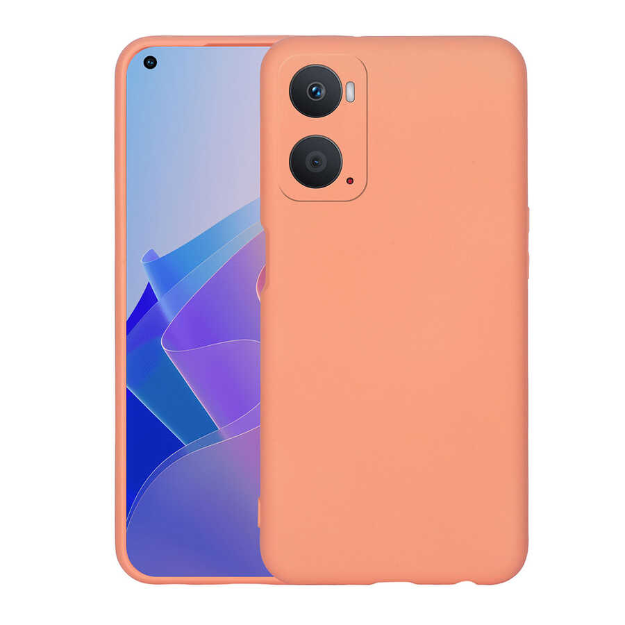 Oppo A76 Kılıf Zore Mara Lansman Kapak Turuncu
