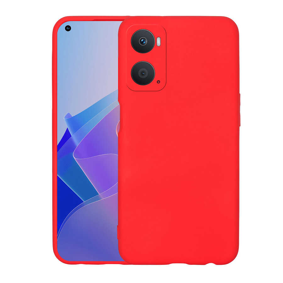 Oppo A76 Kılıf Zore Mara Lansman Kapak Kırmızı