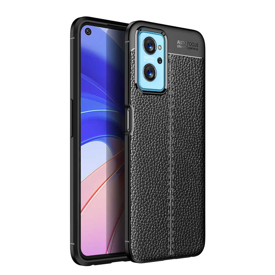 Oppo A76 Kılıf Zore Niss Silikon Kapak Siyah