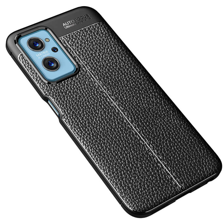 Oppo A76 Kılıf Zore Niss Silikon Kapak Siyah