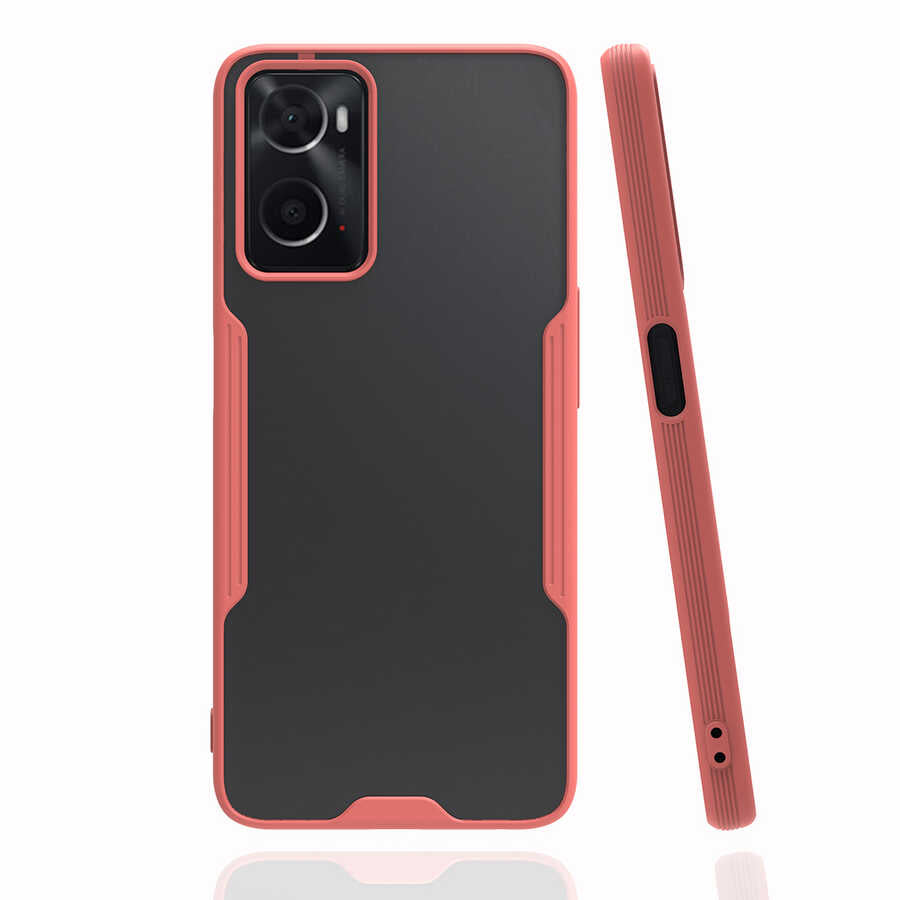 Oppo A76 Kılıf Zore Parfe Kapak Pembe