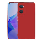 Oppo A76 Kılıf Zore Premier Silikon Kapak Kırmızı