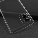 Oppo A76 Kılıf Zore Süper Silikon Kapak Renksiz