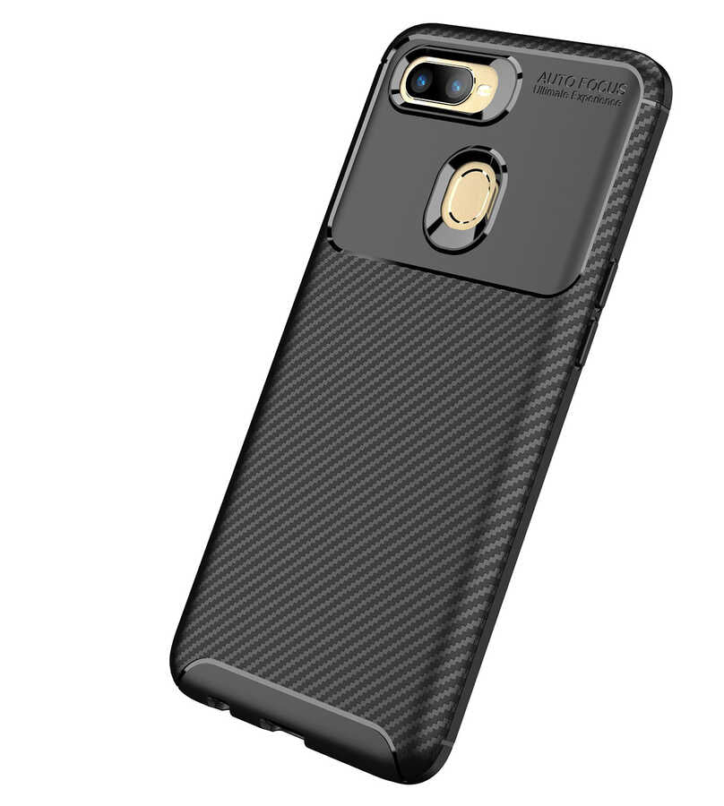 Oppo A7X Kılıf Zore Negro Silikon Kapak Kahverengi
