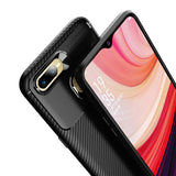 Oppo A7X Kılıf Zore Negro Silikon Kapak Kahverengi