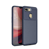 Oppo A7X Kılıf Zore Negro Silikon Kapak Lacivert