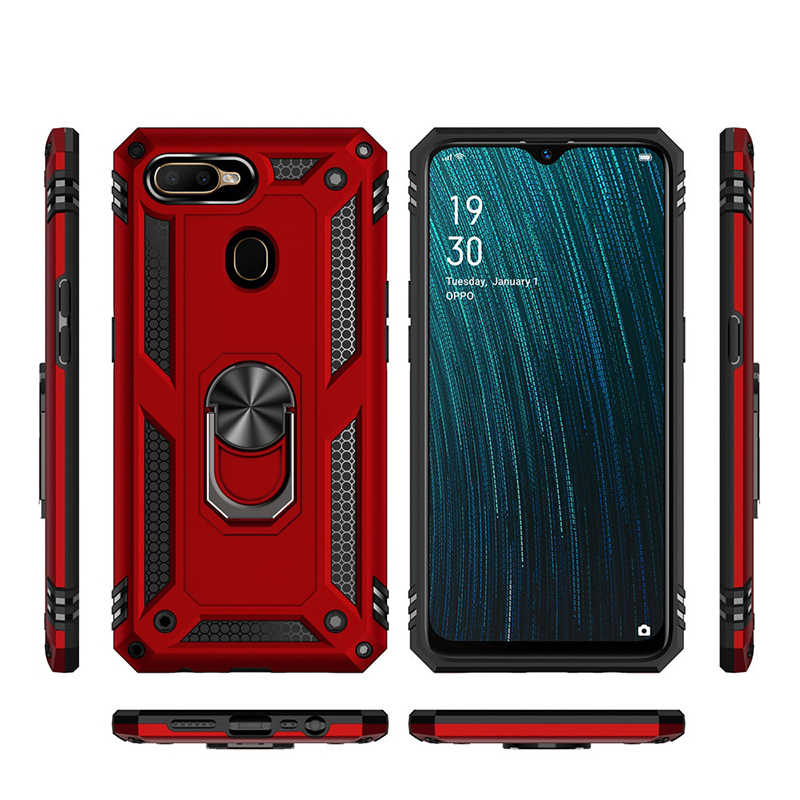 Oppo A7X Kılıf Zore Vega Kapak Siyah
