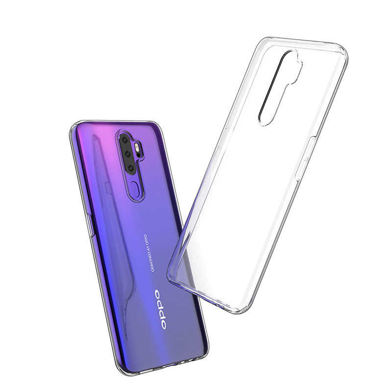 Oppo A9 2020 Kılıf Zore Süper Silikon Kapak Renksiz