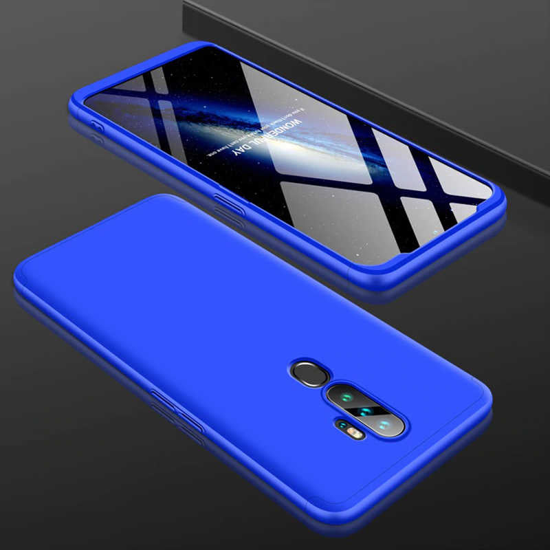 Oppo A9 2020 Kılıf Zore Ays Kapak Mavi