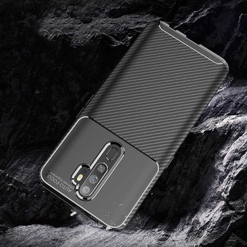 Oppo A9 2020 Kılıf Zore Negro Silikon Kapak Siyah