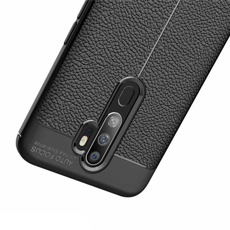 Oppo A9 2020 Kılıf Zore Niss Silikon Kapak Lacivert