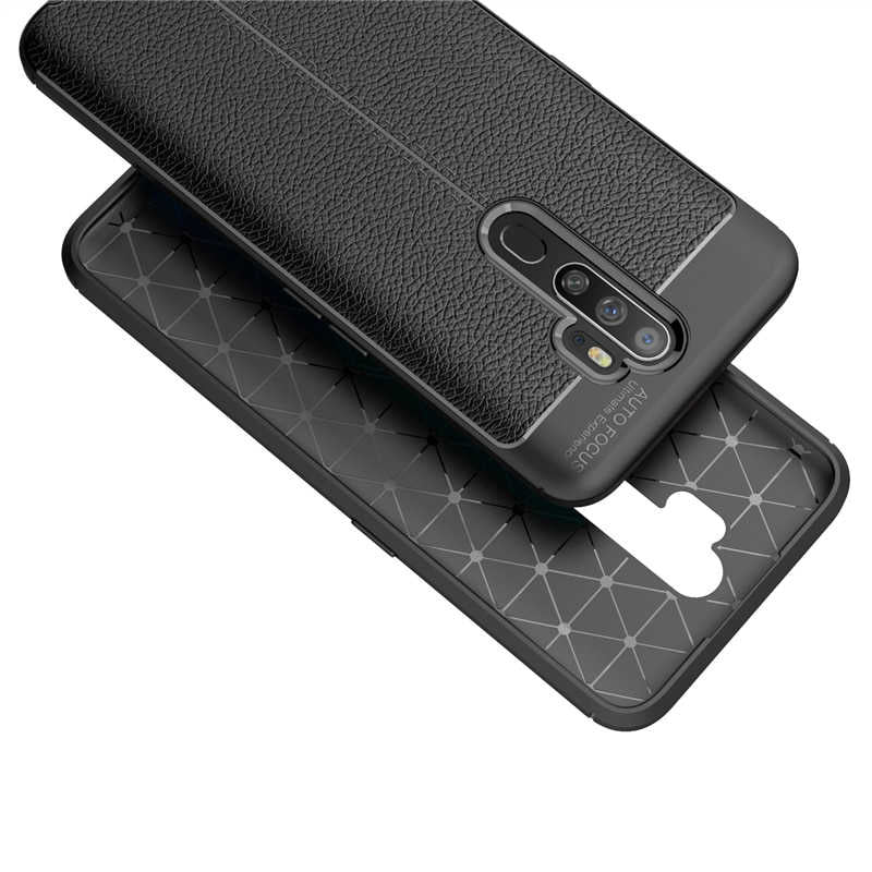 Oppo A9 2020 Kılıf Zore Niss Silikon Kapak Siyah