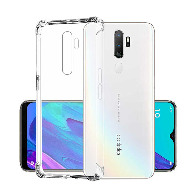 Oppo A9 2020 Kılıf Zore Nitro Anti Shock Silikon Renksiz