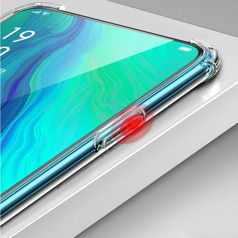 Oppo A9 2020 Kılıf Zore Nitro Anti Shock Silikon Renksiz