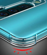 Oppo A9 2020 Kılıf Zore Nitro Anti Shock Silikon Renksiz