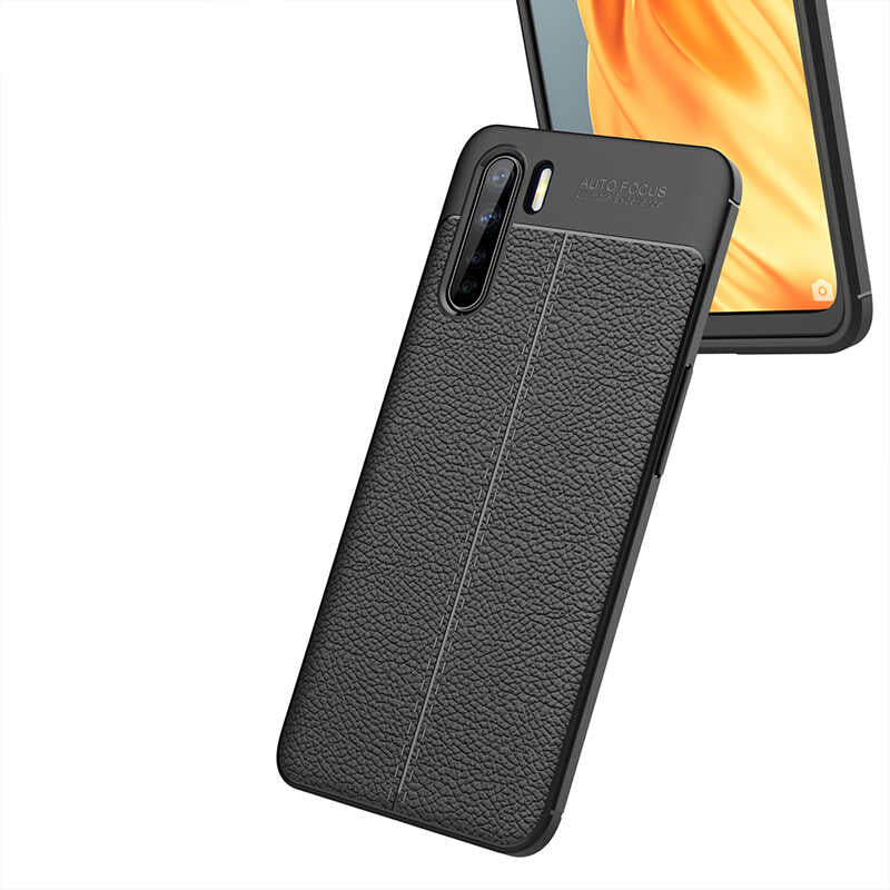 Oppo A91 Kılıf Zore Niss Silikon Kapak Kırmızı