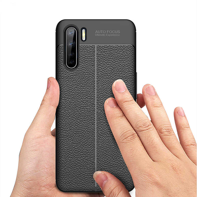 Oppo A91 Kılıf Zore Niss Silikon Kapak Kırmızı