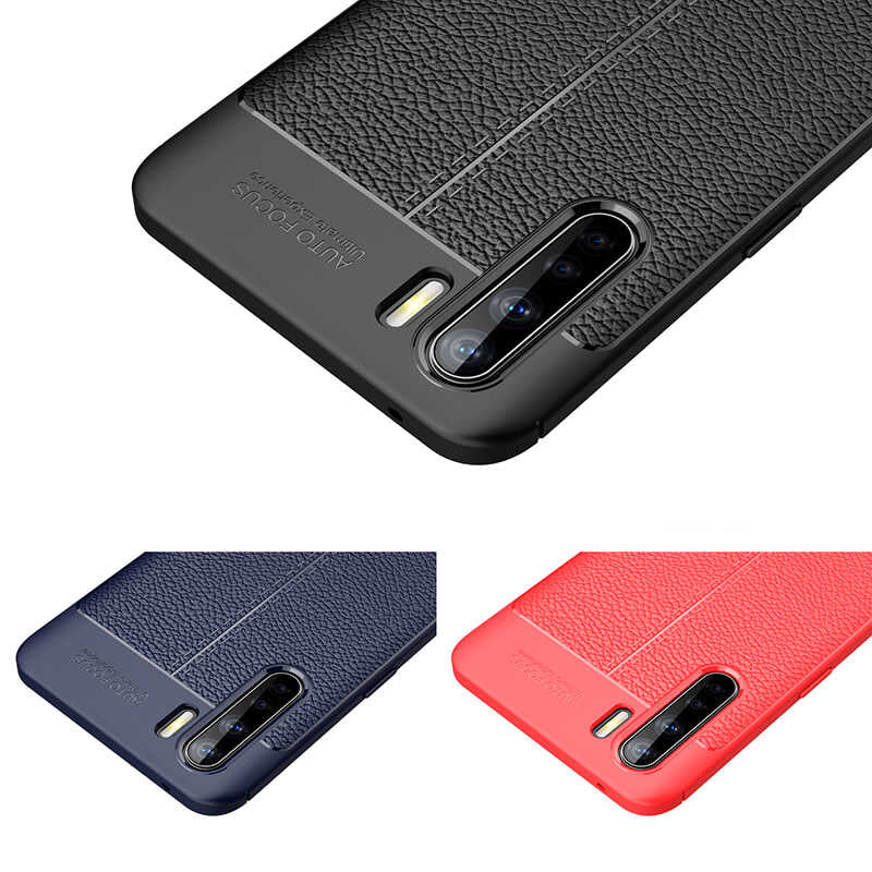 Oppo A91 Kılıf Zore Niss Silikon Kapak Kırmızı