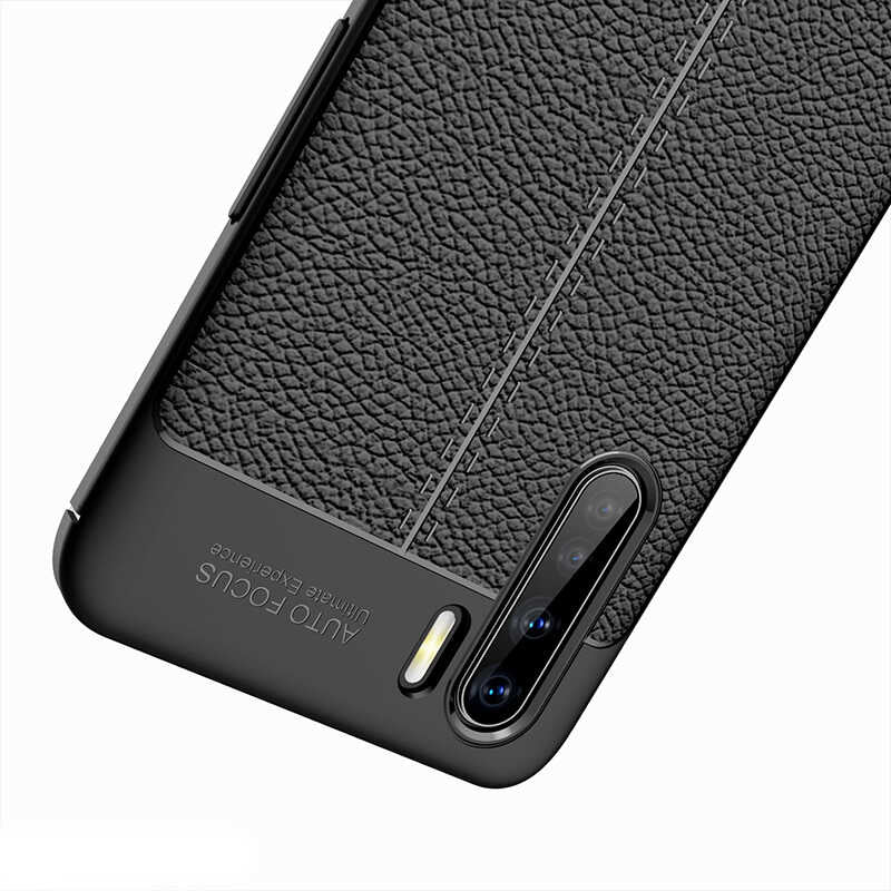 Oppo A91 Kılıf Zore Niss Silikon Kapak Kırmızı