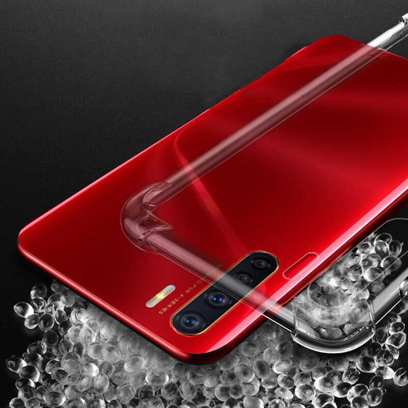 Oppo A91 Kılıf Zore Nitro Anti Shock Silikon Renksiz
