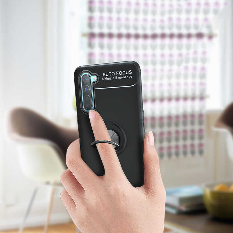 Oppo A91 Kılıf Zore Ravel Silikon Kapak Kırmızı