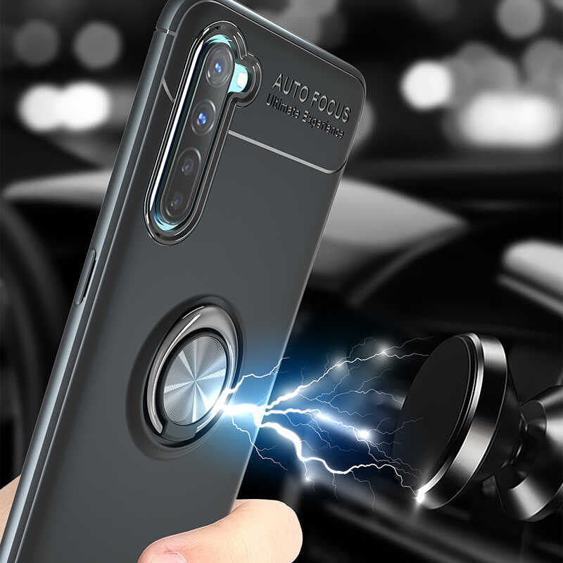 Oppo A91 Kılıf Zore Ravel Silikon Kapak Kırmızı