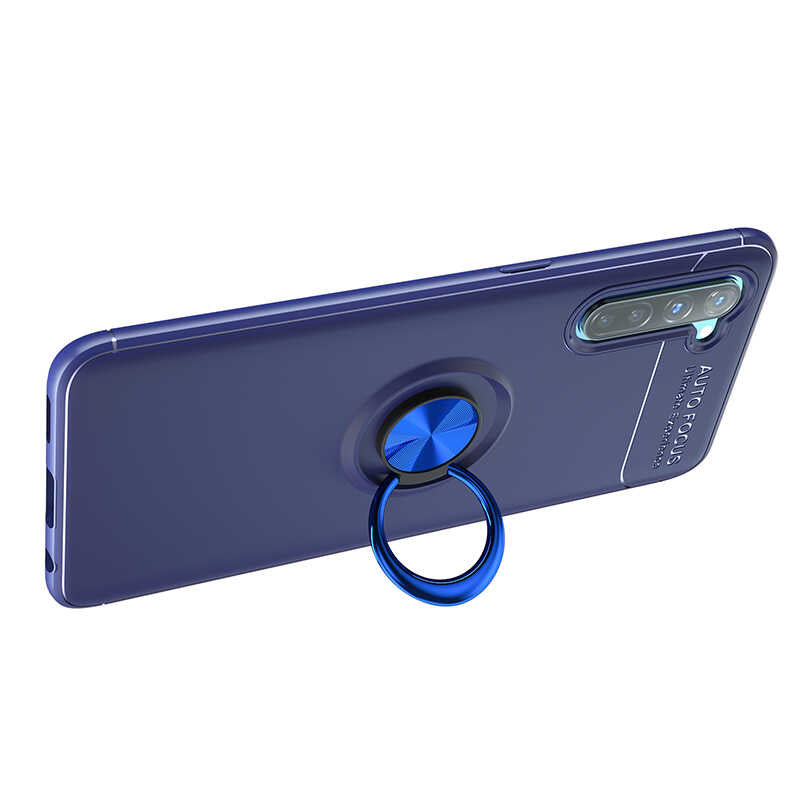 Oppo A91 Kılıf Zore Ravel Silikon Kapak Kırmızı