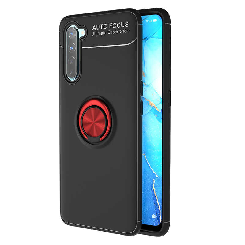Oppo A91 Kılıf Zore Ravel Silikon Kapak Kırmızı