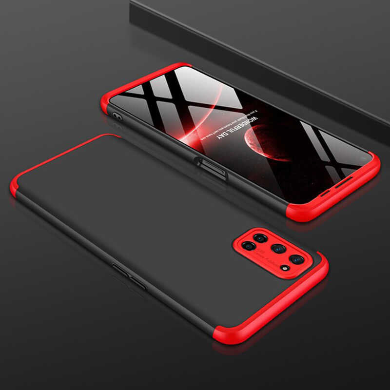 Oppo A92 Kılıf Zore Ays Kapak Kırmızı