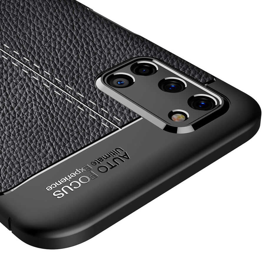Oppo A92 Kılıf Zore Niss Silikon Kapak Siyah