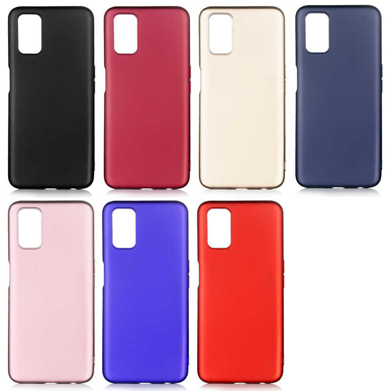 Oppo A92 Kılıf Zore Premier Silikon Kapak Saks Mavi
