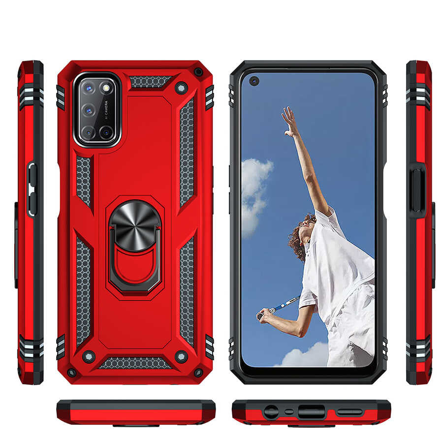 Oppo A92 Kılıf Zore Vega Kapak Mavi