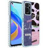 Oppo A96 4G Kılıf Airbag Kenarlı Renkli Desenli Silikon Zore Elegans Kapak NO8