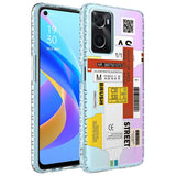 Oppo A96 4G Kılıf Airbag Kenarlı Renkli Desenli Silikon Zore Elegans Kapak NO2