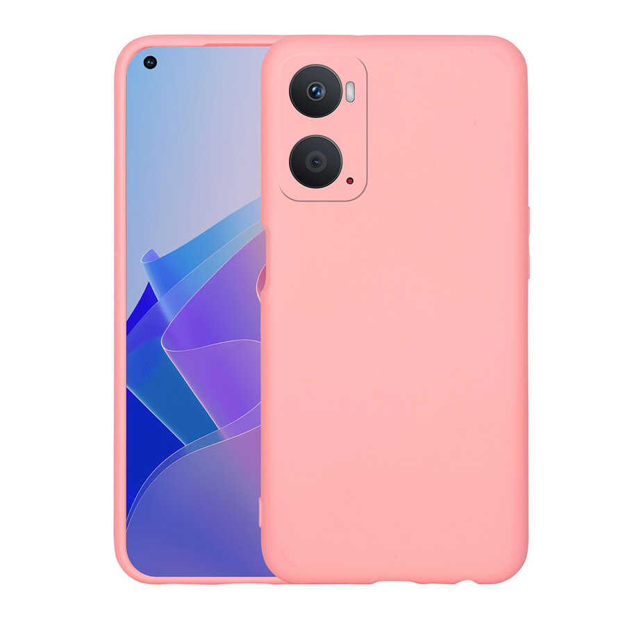 Oppo A96 4G Kılıf Zore Mara Lansman Kapak Pembe Açık