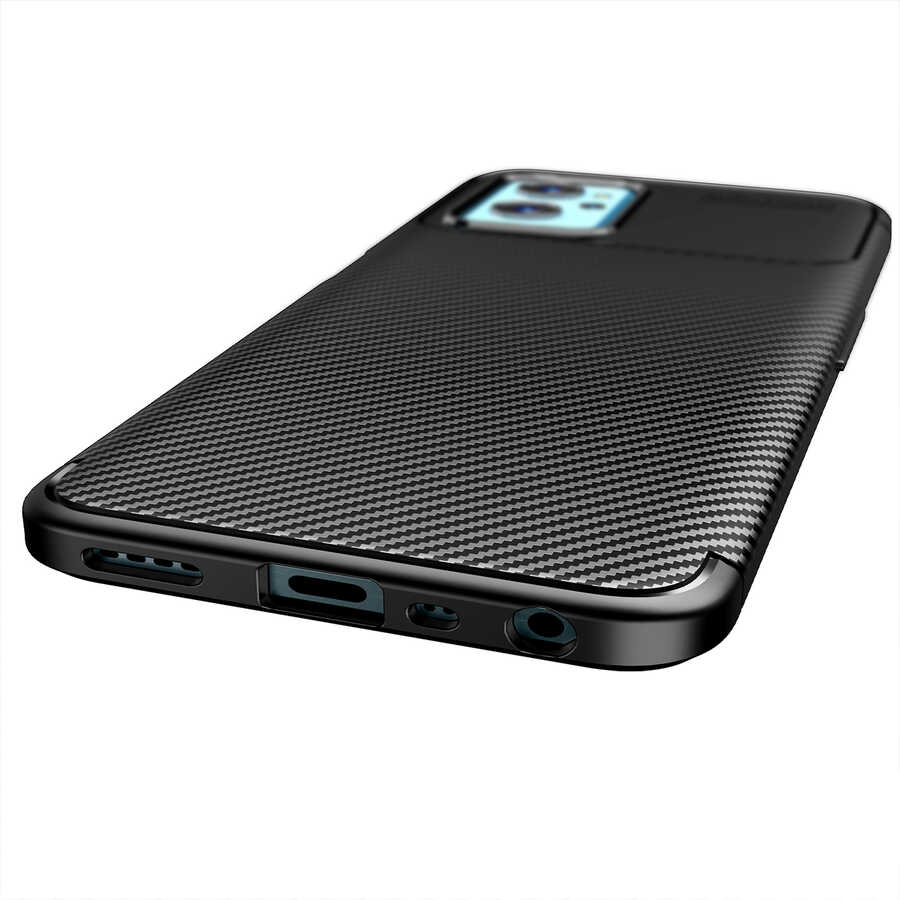 Oppo A96 4G Kılıf Zore Negro Silikon Kapak Siyah