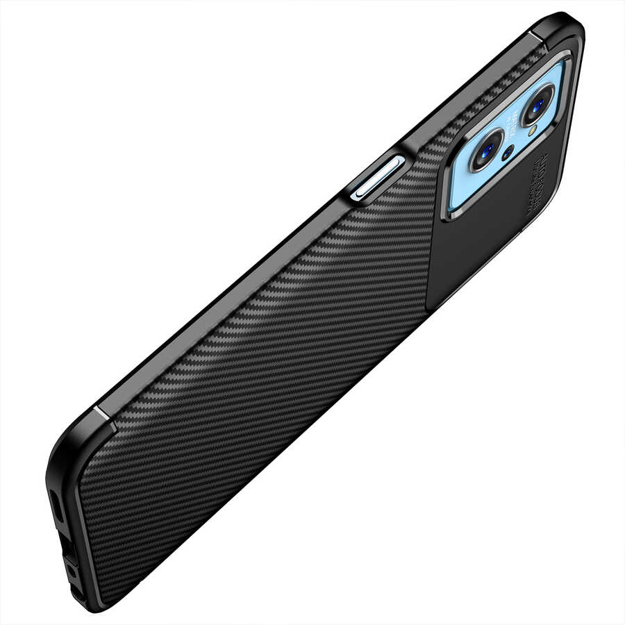 Oppo A96 4G Kılıf Zore Negro Silikon Kapak Lacivert