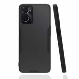 Oppo A96 4G Kılıf Zore Parfe Kapak Siyah