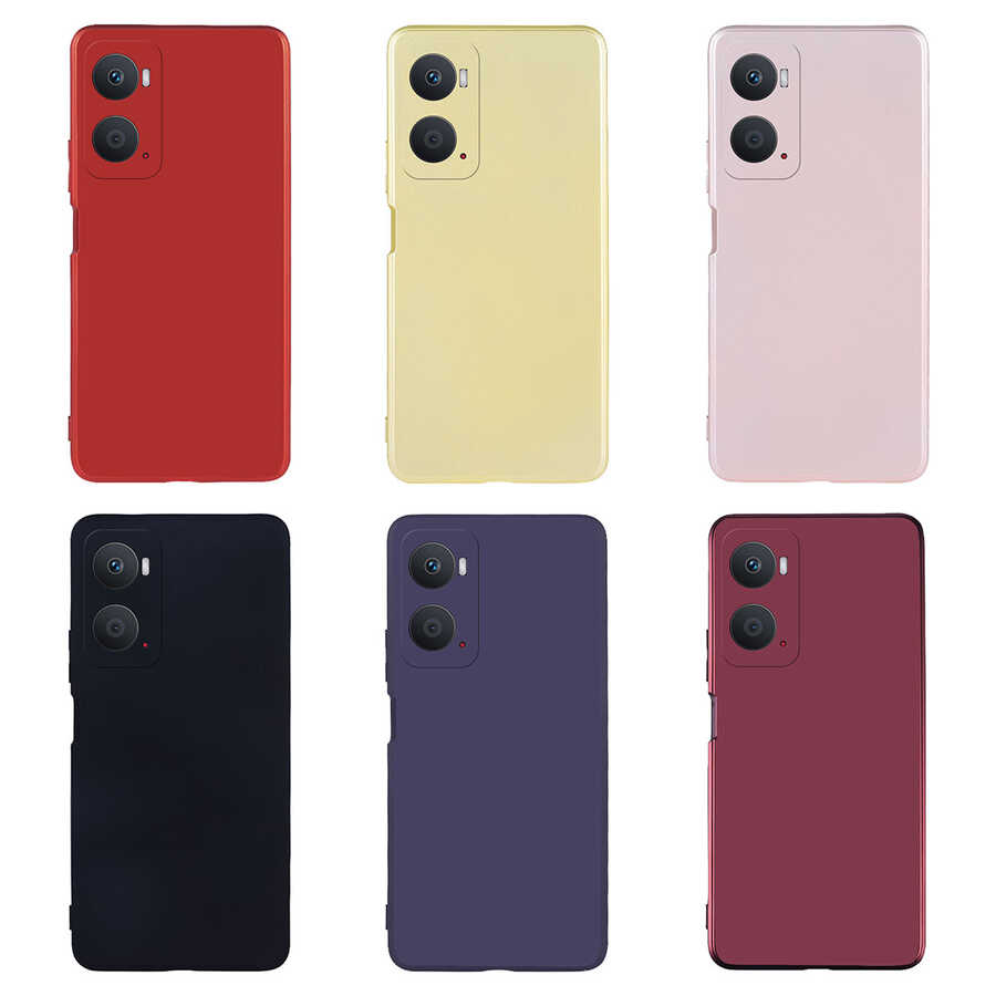 Oppo A96 4G Kılıf Zore Premier Silikon Kapak Siyah