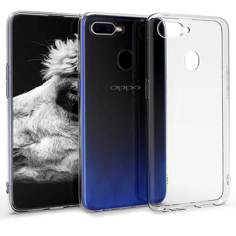 Oppo AX7 Kılıf Zore Süper Silikon Kapak Renksiz