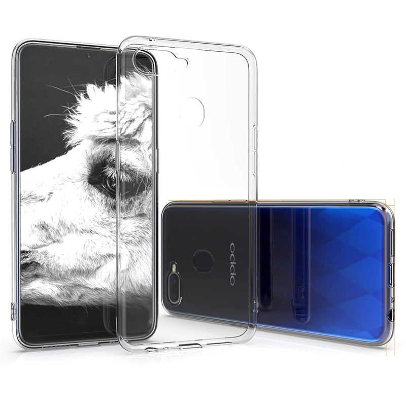 Oppo AX7 Kılıf Zore Süper Silikon Kapak Renksiz