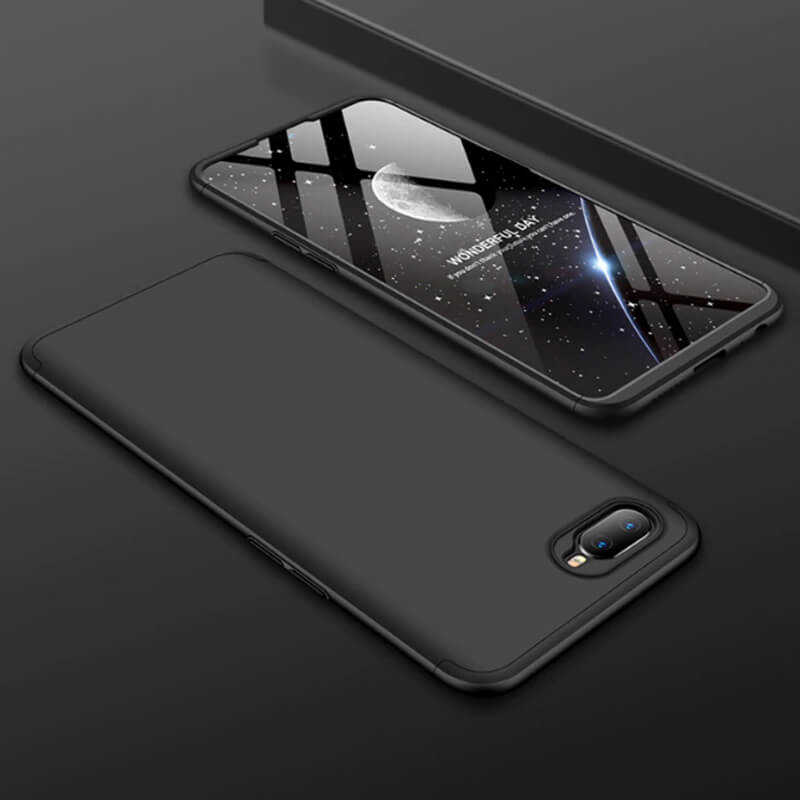 Oppo AX7 Kılıf Zore Ays Kapak Gold