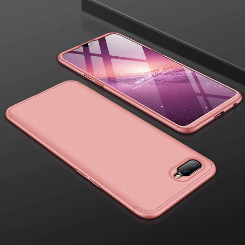 Oppo AX7 Kılıf Zore Ays Kapak Rose Gold