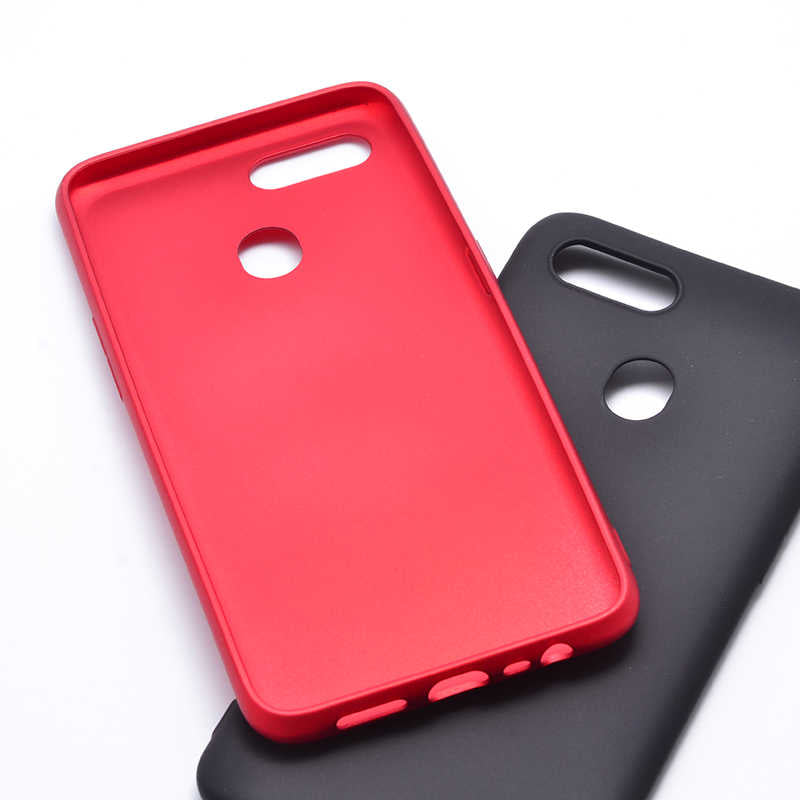 Oppo AX7 Kılıf Zore Premier Silikon Kapak Saks Mavi