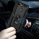 Oppo AX7 Kılıf Zore Vega Kapak Siyah