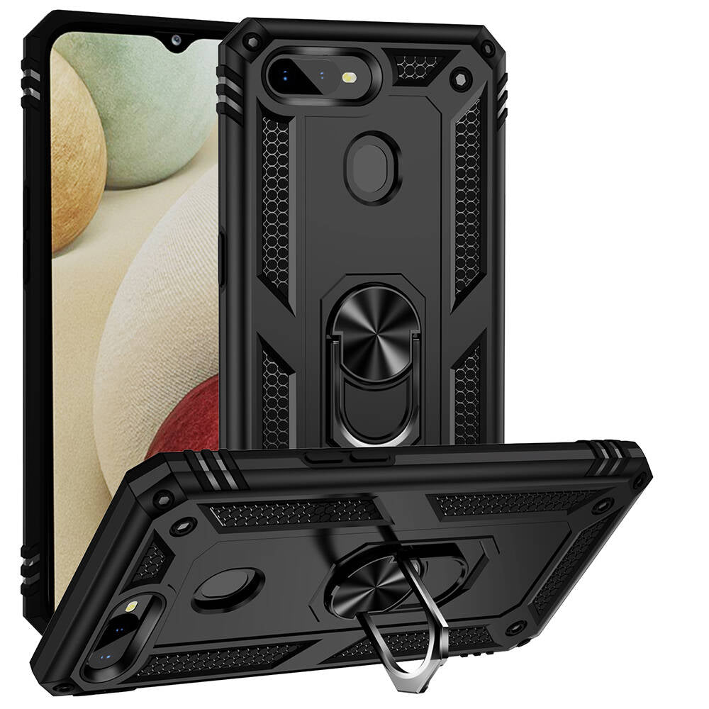 Oppo AX7 Kılıf Zore Vega Kapak Siyah