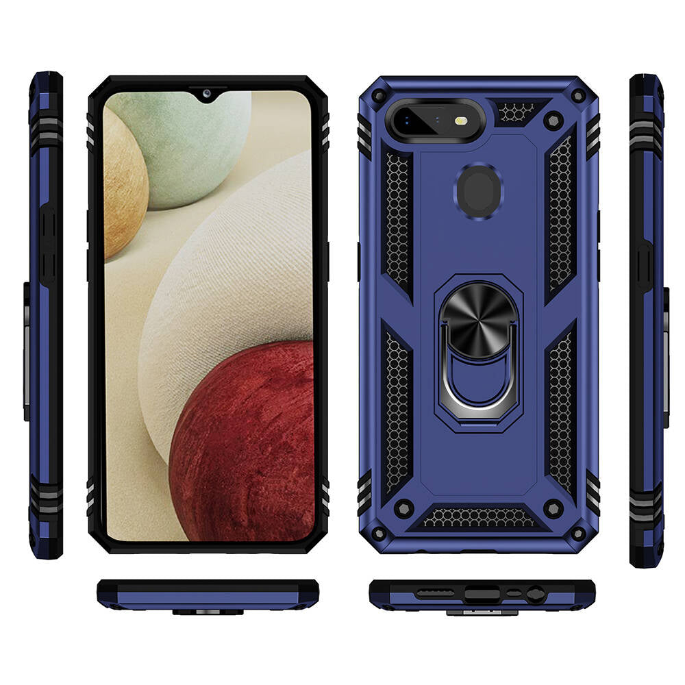 Oppo AX7 Kılıf Zore Vega Kapak Siyah