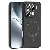 Oppo Find X9 Pro Kılıf M-Safe Şarj Özellikli Kamera Korumalı Zore Elio Sert PC Kapak Siyah