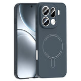 Oppo Find X9 Pro Kılıf M-Safe Şarj Özellikli Kamera Korumalı Zore Elio Sert PC Kapak Lacivert